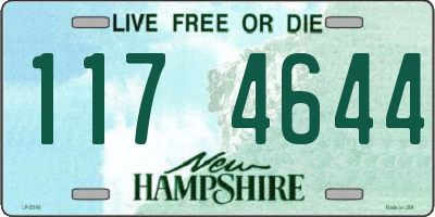 NH license plate 1174644
