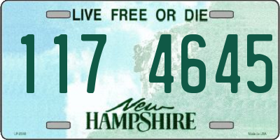 NH license plate 1174645