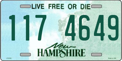 NH license plate 1174649