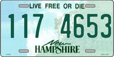 NH license plate 1174653