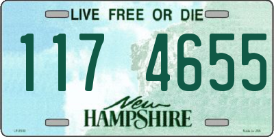 NH license plate 1174655