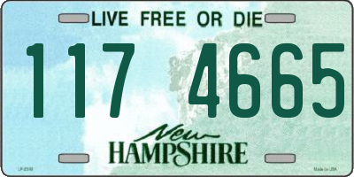 NH license plate 1174665