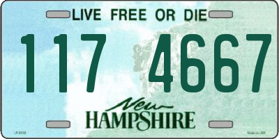 NH license plate 1174667