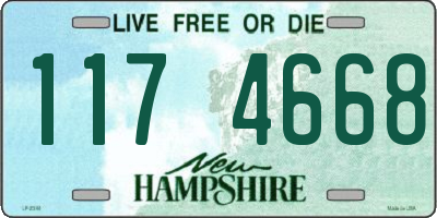 NH license plate 1174668