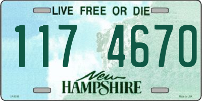 NH license plate 1174670