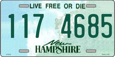 NH license plate 1174685
