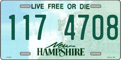 NH license plate 1174708