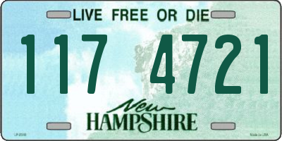NH license plate 1174721