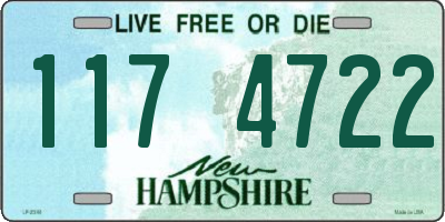 NH license plate 1174722