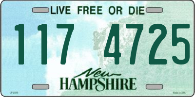 NH license plate 1174725