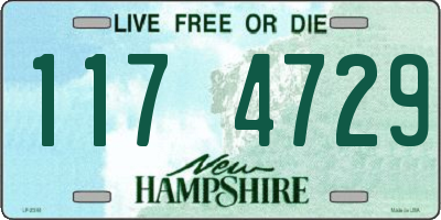 NH license plate 1174729