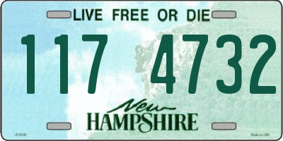 NH license plate 1174732