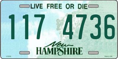 NH license plate 1174736