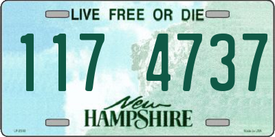 NH license plate 1174737