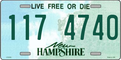 NH license plate 1174740