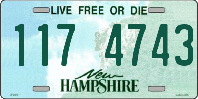 NH license plate 1174743