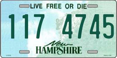 NH license plate 1174745
