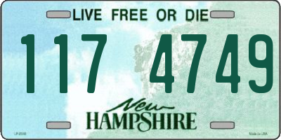 NH license plate 1174749