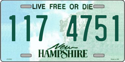 NH license plate 1174751