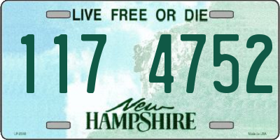 NH license plate 1174752