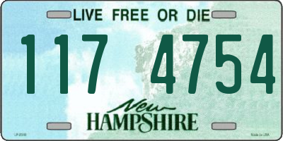 NH license plate 1174754