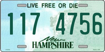 NH license plate 1174756