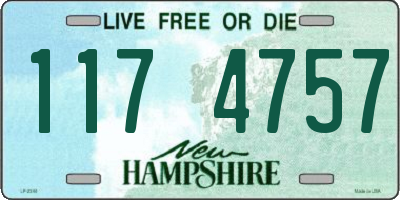 NH license plate 1174757
