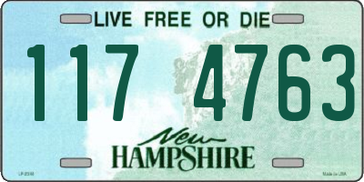 NH license plate 1174763