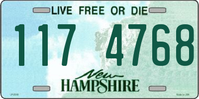 NH license plate 1174768