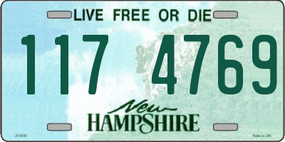 NH license plate 1174769