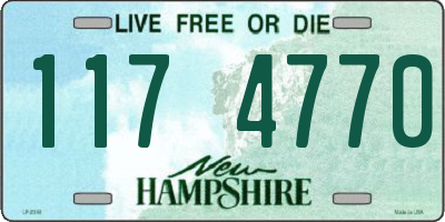 NH license plate 1174770