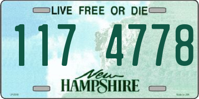 NH license plate 1174778