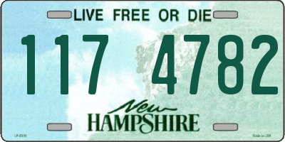 NH license plate 1174782