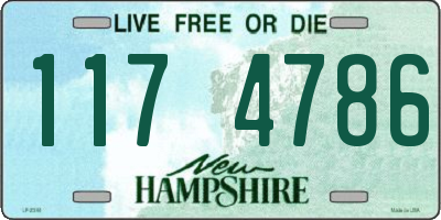 NH license plate 1174786