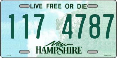NH license plate 1174787
