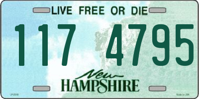 NH license plate 1174795