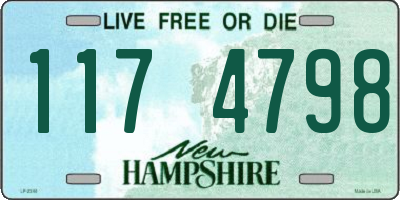 NH license plate 1174798