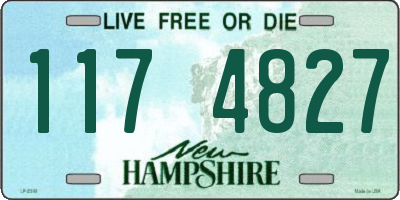 NH license plate 1174827