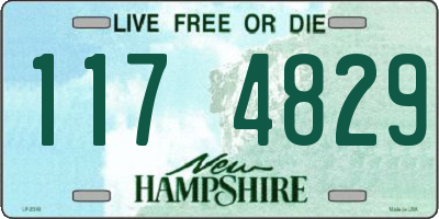 NH license plate 1174829