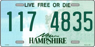 NH license plate 1174835