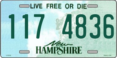 NH license plate 1174836