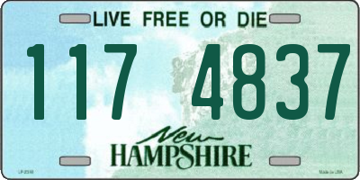 NH license plate 1174837
