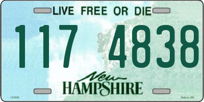 NH license plate 1174838