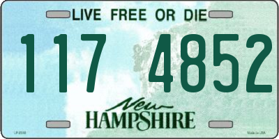 NH license plate 1174852
