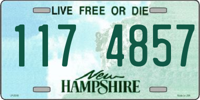 NH license plate 1174857