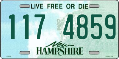 NH license plate 1174859