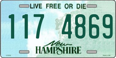 NH license plate 1174869
