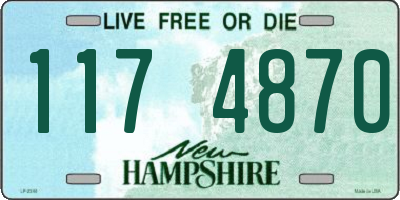 NH license plate 1174870