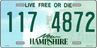 NH license plate 1174872