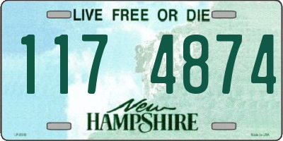 NH license plate 1174874